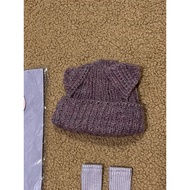 handmade sandy doll closet kitty knit beanie+knee socks Blythe Set
