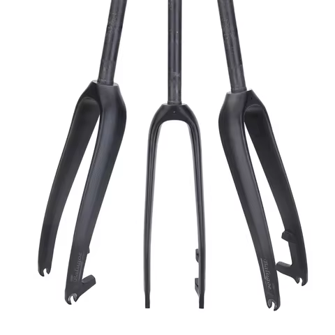 MTB Fork Full Carbon Fiber Bike Front Fork26/ 27.5 Rigid Bicycle Fork Straight Tube 430g Carbon Ligh