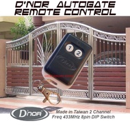 promo ! DNOR Autogate Remote Made in Taiwan 2CH 433Mhz 8pin DIP Switch