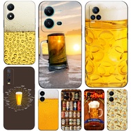 Case For Vivo V5 V5S V7 PLUS + V11i  V11 Pro Phone Back Cover Soft Black Tpu A Glass of Beer Cool Summer Skin