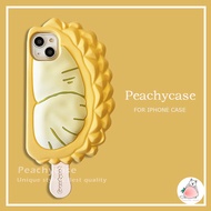 3D Creative Durian Ice Cream Popsicle Phone Case Compatible for iPhone 15 14 13 12 Pro Max 11 15prom