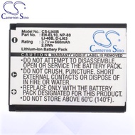 CS Battery For Casio Exilim EX-H60RD / EX-H60WE / EX-JE10 Battery 660mah CA-LI40B