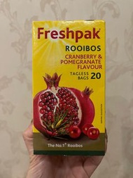 (包郵) 南非健康 國寶茶 無咖啡因 freshpak rooibos tea 20包 cranberry  pomegrante 紅莓 紅石榴