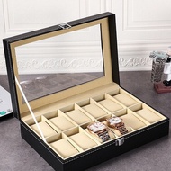 Watch Box Wrist Watches Storage Box Display Storage Organizer Leather Watch Case Kotak Jam Tangan