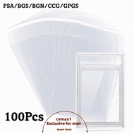 CYMX 100 Sheets PSA BGS Card Brick Film, Strong Transparent PSA BGS Slab Sleeve,  Durable Waterproof