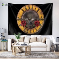 （hai shan)Guns N Roses Band Logo Wall Tapestry Polyester Tapestries Bedroom Wall Hanging Tapestry Home Decoration 03
