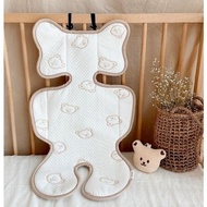 [Made in Korea] Malolotte x dot to dot Duraron Cooling Pad Stroller Liner Beige Bear 41 x 74 cm