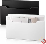 Feifeiya 2 Pack Magnetic File Holder Large Magnetic Pocket Wall Hanging Magazine Organizer Paper Mai