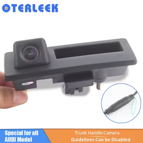 High Quality Trunk Handle Rear View Camera For AUDI A4 A5 S5 Q3 Q5 With Guidelines On Off