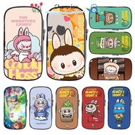 CHAMPIONO Labubu Pencil Bag, Large Capacity Cute Cartoon Pencil Cases, Cotton Office School Supplies Storage Bag for Labubu