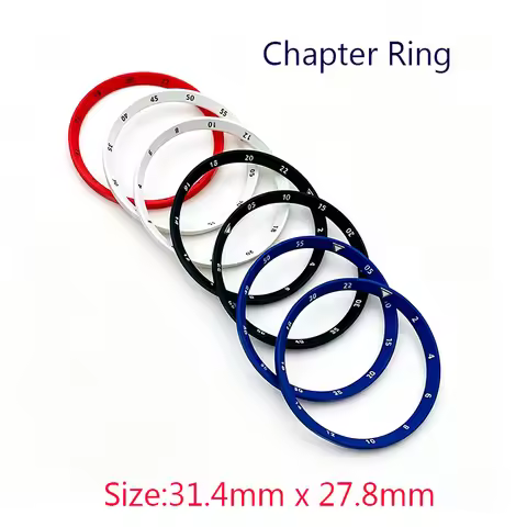 31.4mmx27.8mm Plastic Watch Chapter Ring Fit Seiko 6105 6309 Turtle Captain Willard Diving Case NH35