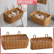 GLO Kitchen Wall Mounted Basket Vegetables and Spices Storage Container Woven Cooking Spices Organiz