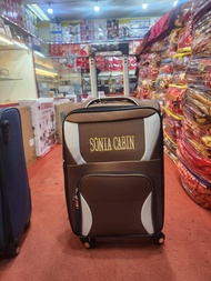 Sonya Cabin Luggage Luggage Trolley Bag / Bag Bagasi Cabin & Travel – Soft Shell Lightweight Double 