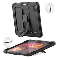 For iPad iPad Pro 12.9 Case/Pro 11/air 4/air 5/IPAD 10.5/air 3 Case, Shockproof Protection Case with Built-in Stand&amp;Screen Protector