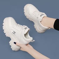 TRH Giày Nữ Độn Cao Bên Trong Đế Dày 10cm Nhỏ 2023 Giày Chunky Sneaker Màu Đen Thể Thao Giản Dị Mùa