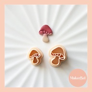 Mushroom Imprint Polymer Clay Cutter