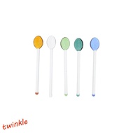TWINKLE1 Teaspoon Espresso Kitchen Stirring Tool Glass Scoop