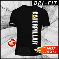 NEW CAT Caterpillar Inc Logo Quick Dry Microfiber Performance Drifit Tee 160 GSM SS Short Sleeve Uni