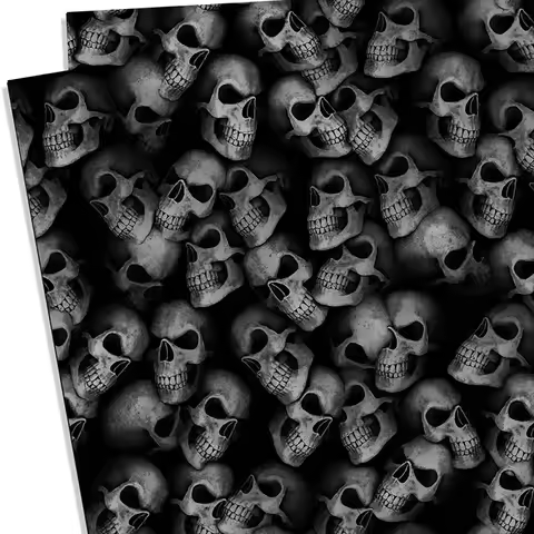 Skull Head Pattern KYDEX Thermoplastic Board Sheet K Thermoform Plate Material for Knife Sheath Scab