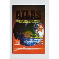 (EDISI TERBARU) ATLAS LENGKAP DUNIA / BUKU ATLAS LENGKAP INDONESIA DAN