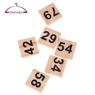 [Amleso2] Pack of 100 Wooden Number Tiles 1-100 Black Number Cube Blocks for Wedding Party