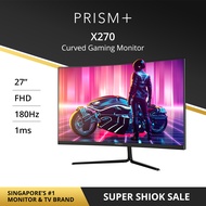 PRISM+ X270 27'' 180Hz | 1ms 1500R Curved Gaming Monitor [1920 x 1080] FreeSync G-Sync Ready