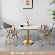 Luxury Dining Table Chair Restaurant Hotel Light Combination Cafe Apartment Balcony Milk Dining Tabl