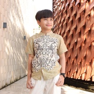 Hadinata Batik Kemeja Anak Koko Dobby Zeki Zahra Raya Series