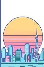 Cuaderno A5 Lofi Japan: Libreta de Puntos Dot Grid | Diseño Horizonte Retro Japones | Colección SHIH