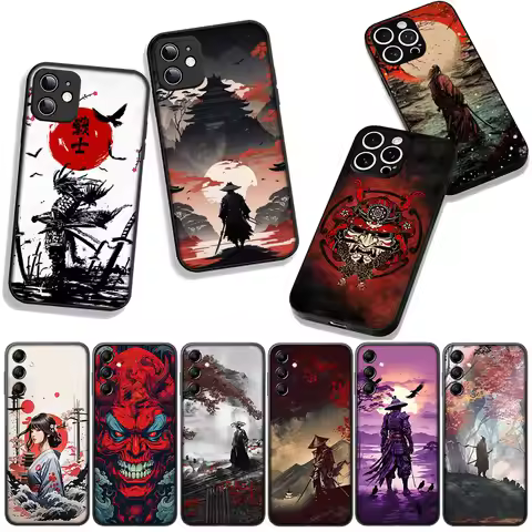 Cover Bushido Japan The Samurai Ninja for Xiaomi Poco F7 F6 F8 Ultra F5 X7 X6 X5 M6 M7 M8 Pro C85 C7
