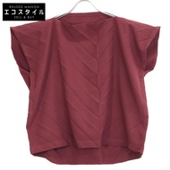 三宅一生 MI63FK481 紅色方褶上衣