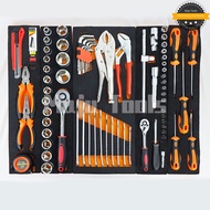 85pcs Spanner Set with Cantilever Metal Tool Box Set 5 Tier 85 pcs 1/4" & 1/2" 85pcs Tools Set 85pcs