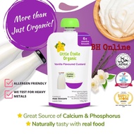 Little Etoile Organic Baby Puree Food Pouch For 6 Months Old And Above - Vanilla Flavoured Custard (