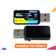 Nerdminer USB Bitcoin Miner LV01 250KH/s SHA-256 Solo Home Mining LCD Display Crypto Lottery Miner