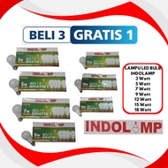 INDOLAMP Package Buy 3 Get 1 Free LED BULB 3Watt 5Watt 7Watt 9Watt 12Watt 15Watt 18Watt - LED Light 