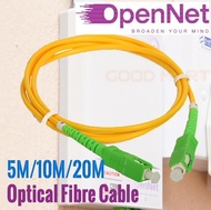 M1 | Starhub | Singtel Opennet Optic Optical Fibre Cable Patch Cord 5m/10m/20m