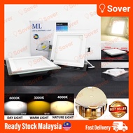ML 6 INCH 18 WATT Led Glass Panel Down Light Square / DIAMOND LED Ceiling Recessed Light Day Light 6