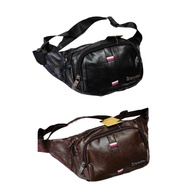Ready Stock Leather Waist Bag Beg Kerja Rider Bag Canvas Bag Crossbody Bag Chest Bag Beg Sandang Beg