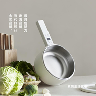 【0塗層不鏽鋼電煮鍋】立時家用宿舍學生多功能小型電鍋 電炒鍋無塗層 防粘易清洗 迷你電煮鍋 單人電火鍋