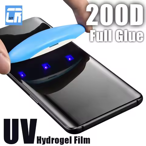 200D UV Hydrogel Film for Huawei Mate 50 40 30 20 Pro Nova 8 9 Curved Screen Protector on Huawei P50