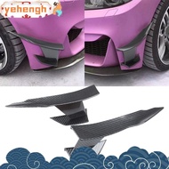 Universal Carbon Fiber Look Car Front Bumper Lip Splitter Fins Body Canards Diffuser Spoiler for -BMW yehengh