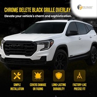 Great texture Gloss Black Chrome Delete Front Grille Car Grill Cover Surround Trim Overlay Compatibl