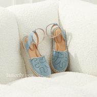 MINX รองเท้ารุ่น lady ผ้าลายหัวใจ รัดข้อเท้า