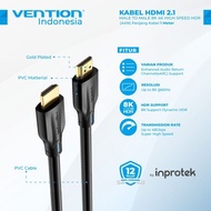 Vention HDMI Cable 2.1 Male to Male Premium 8K 4K High Speed HDR - AAN 1meter
