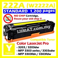 NO CHIP W2220A W2220X W2222A YL YELLOW HP222 Compatible Toner HP 222A 222X 3203 3203dw MFP 3303 3303