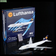 Preferred SQ Wings 1: 200 Hensha Airlines Boeing 747-8 D-ABYM Alloy Material Airplane Model