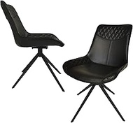 Dining Chair Swivel Chair Black Steel Legs Will Set of 2