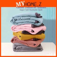 MYHZ_ COTTON BLANKET SOFT COMFORTER BLANKET KING QUEEN SINGLE SIZE TOTO SELIMUT KAPAS WASHABLE AIRCO