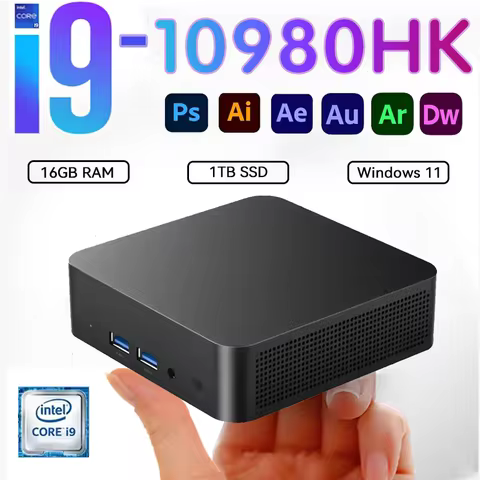 Core Intel I9 Mini PC NEW Mini PC Intel Core I9 10980HK 16GB RAM 1/2TB SSD Bluetooth 5.2 WiFi6 1000M