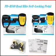 Shimano SPD-SL Pedal Original PD-R540 Pedals Self-locking Road Pedal R540 Road Bike Pedals with SH11 Cleat Cycling Locking Pedal